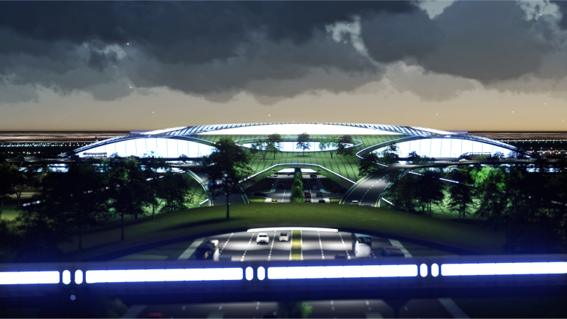 Illustration for article titled The Houston Spaceport Concept Is An Airport For The 21st Century